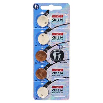 Pack 5 Pilas CR1616 3v Maxell Tipo Botón Holograma Maxell