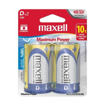 Pack 2 Pilas Alcalinas Tipo D Maxell Maxell