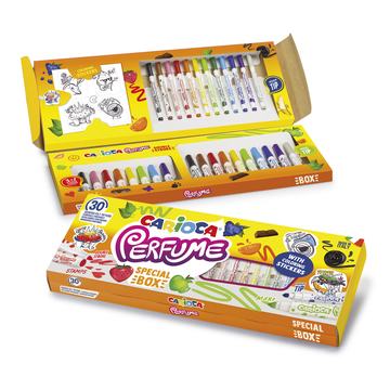 Plumones Perfumados Carioca Perfume 30 Unidades con Stickers Por Mayor Carioca