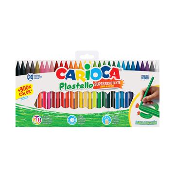 Crayones Carioca Plastello 30 Unidades Por Mayor Carioca