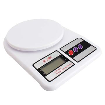 Balanza Pesa de Cocina Digital 7 Kilos Blanca OEM