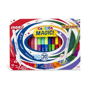 Plumones Carioca Magic 20 Unidades Borrable y Color Change Por Mayor Carioca