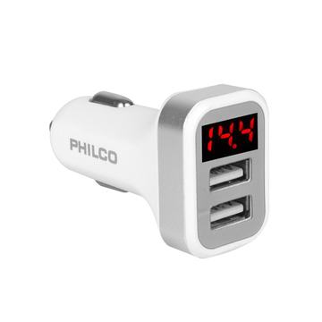 Cargador Auto Doble Pantalla Led Philco 7912VLD31A Philco