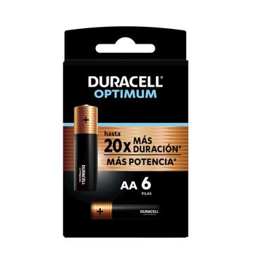 Pack 6 Pilas Duracell Alcalina AA Optimum Duracell