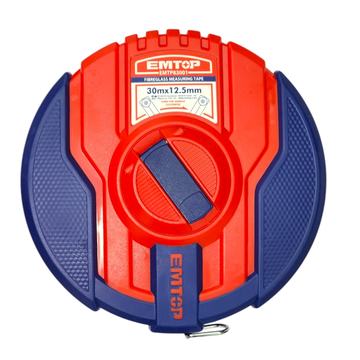 Cinta Métrica Fibra de Vidrio 30mt x 12.5mm Emtop EMTP83001 Emtop