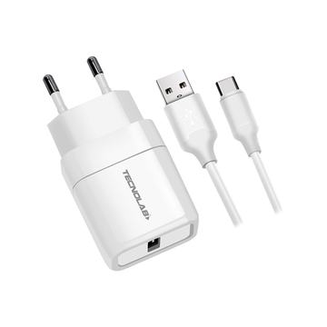 Cargador de Pared 12W + Cable USB a USB-C TL043W Tecnolab Tecnolab