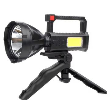 Linterna LED Con Tripode 1 Led + 1 led COB Recargable Usb Generico