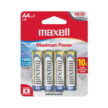 Pack 4 Pilas Alcalinas Aa Maxell Maxell