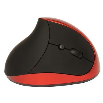 Mouse Ergonómico Tecmaster Inalámbrico Recargable Negro/Rojo TM-100545 Tecmaster