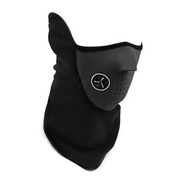 Máscara Moto o Bicicleta de Neopreno y Polar Negro OEM