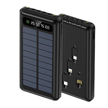 Batería Portátil Solar Power Bank 10.000 Mha Tecnolab TL570BK Tecnolab