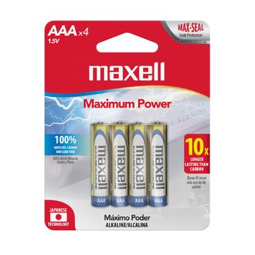Pack 4 Pilas Alcalinas Aaa Maxell Maxell