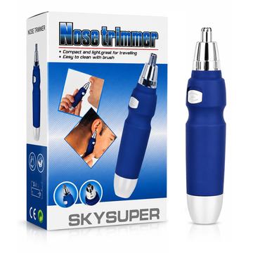 Maquina Depiladora Nasal Cortadora De Pelos Nariz Orejas Azul Generica