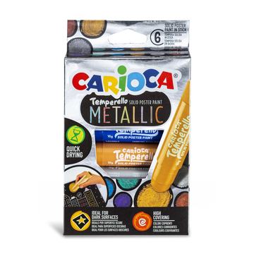 Témperas Sólidas Carioca Temperello Metallic 6 Unidades Por Mayor Carioca