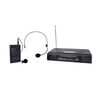 Microfono Inalambrico Philco 2 en 1 Vhf Cintillo Solapa Philco