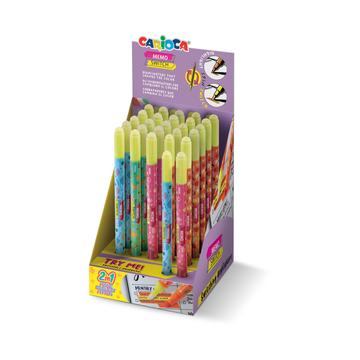 Expositor 27 Destacadores Carioca Memo Switch Cambia Color Por Mayor Carioca