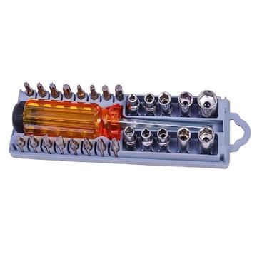Set Destornillador y Dados 28 pcs en 1 CQ-220 OEM