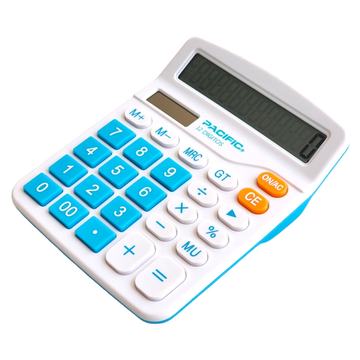 Calculadora Electrónica Pacific 12 dig PAC01122LB Celeste Pacific
