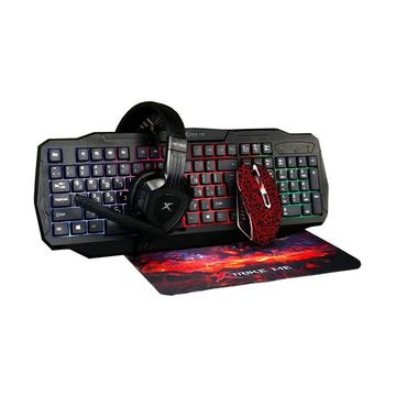 Kit Gamer Mouse Teclado Audifonos, Pad Mouse Xtrike Me Xtrike Me