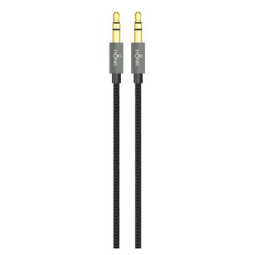 Cable Auxiliar 1.2mt Honk Jack 3.5 Plug Negro Honk