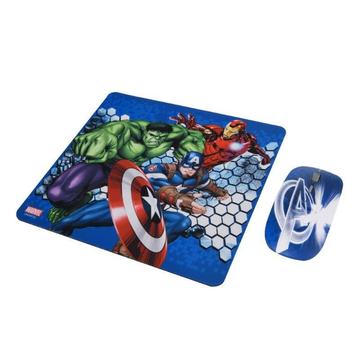 Kit Mouse Inalambrico y Mouse Pad Avengers 1 Marvel