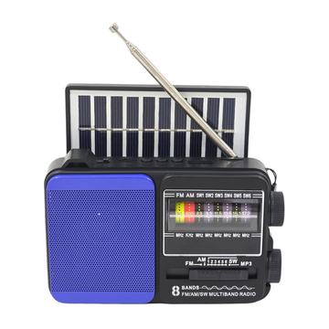 Mini Radio Solar Recargable Tecnolab TL653 USB/SD 8 Bandas Tecnolab