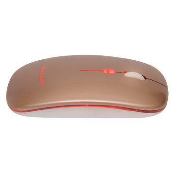Mouse Slim Dual Inalámbrico Tecmaster Recargable Rosa TM-100516-PK Tecmaster