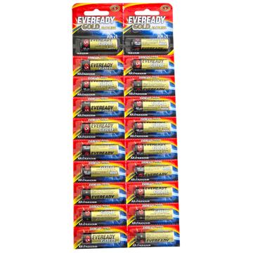 Pack 20 Pilas Eveready AA Alcalina Tira Prepicada Eveready