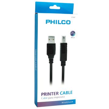Cable para Impresora USB 2.0 Philco de 1.80 Mt Philco