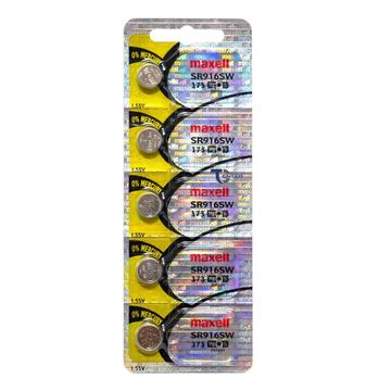 Pack 5 Pilas SR916SW (373) 1.55v Maxell Tipo Botón Holograma Maxell