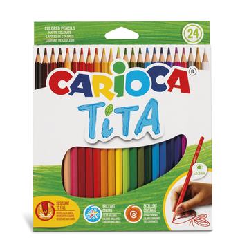 Lápices de Colores Carioca Tita 24 Unidades Por Mayor Carioca