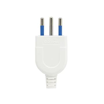 Enchufe Macho Vertical Blanco Philco 2P+T 79304 2500w Philco