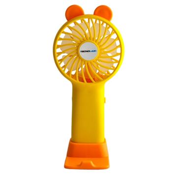 Mini Ventilador Portátil Recargable Tecnolab Amarillo TL672O Tecnolab