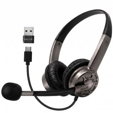 Audífonos Maxell USB-C/USB Con Micrófono HS-HMIC Maxell