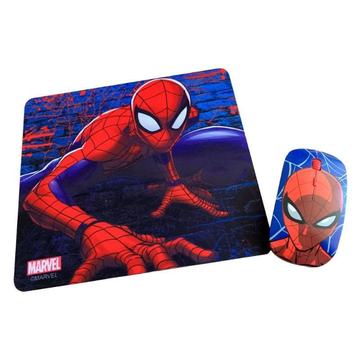 Kit Mouse Inalambrico y Mouse Pad Spider Man 2 Marvel