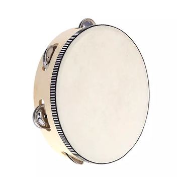 Pandero Madera Con Parche 8 Sonajas Metal DBG677 Hendrix