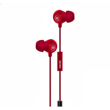 Audífonos Maxell INBAX Con Mic In Ear 3.5mm Rojo Maxell