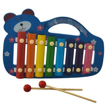 Xilófono Juguete Musical Infantil de Madera Colores 55504 OEM