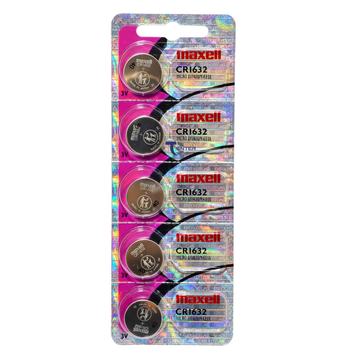 Pack 5 Pilas CR1632 3v Maxell Tipo Botón Holograma Maxell