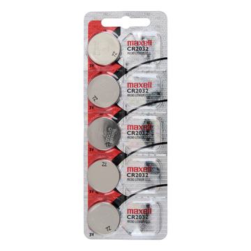 Pack 5 Pilas CR 2032 3v Maxell Tipo Botón Holograma Maxell