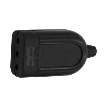 Enchufe Hembra Philco De 2 Patas + tierra 250v-10A Negro Philco