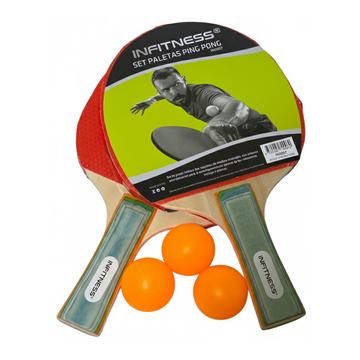 Set 2 Paletas De Ping Pong Infitness IN0007 Nivel Básico Infitness