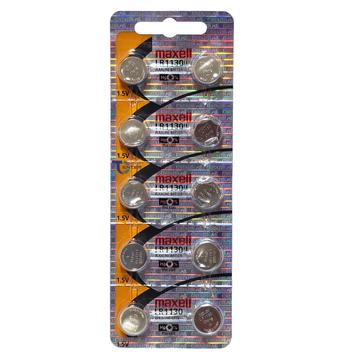 Pack 10 Pilas LR1130 (AG10) 1.5v Maxell Tipo Botón Holograma Maxell