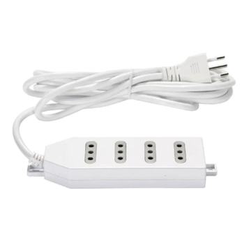 Alargador Zapatilla de 4 Pos 3mt ME204W Macrotel Blanco Macrotel