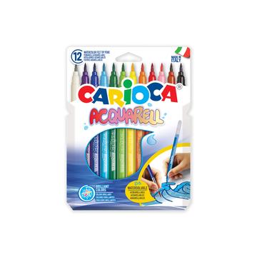 Plumones Acuarelables Carioca Acquarell 12 Unidades Por Mayor Carioca