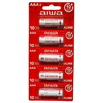 Pack 5 Pilas Alcalinas AAA Aiwa LR03 Tira Aiwa