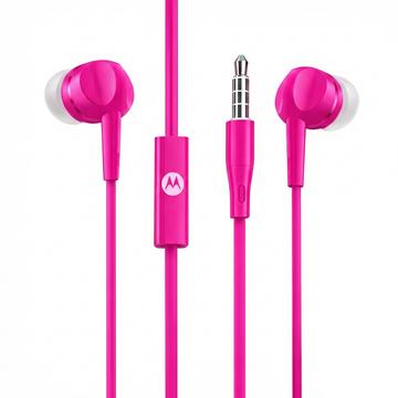 Audífonos Motorola Pace 105 con Mic 3.5mm Rosado Motorola