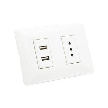 Enchufe Tomacorriente Simple con 2 USB Philco Philco