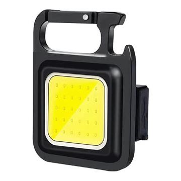 Mini Linterna Llavero Led Cob Recargable Con gancho e Imán Generico