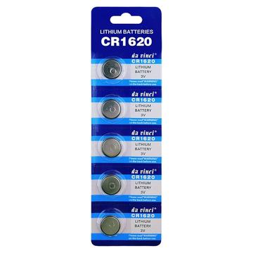 Pack 5 Pilas Cr1620 3V Lithium Botón Litio Generico